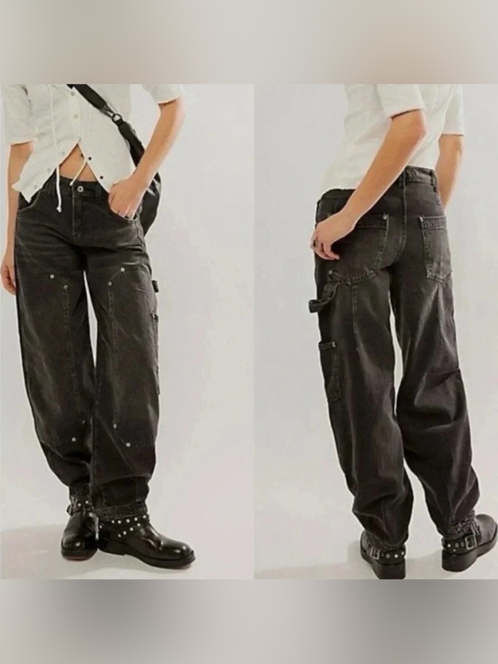 We The Free Womens Loren Barrel Carpenter Jeans size 27